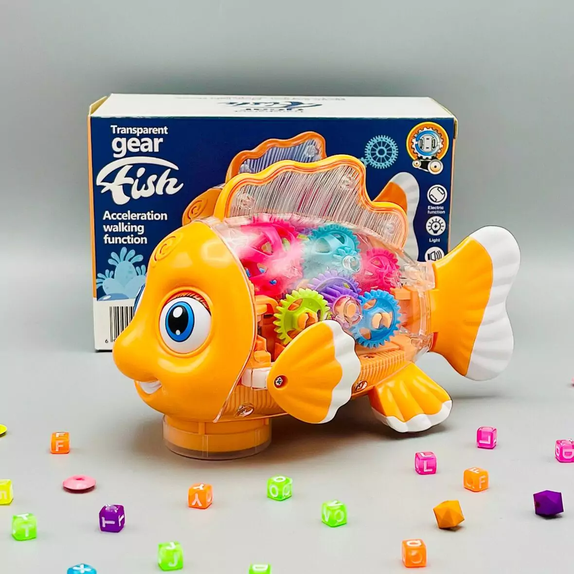 Lightning & Musical Gear Fish Toy