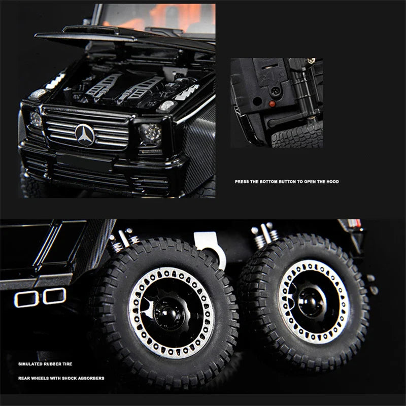 1:20 Diecast Mercedes Benz Off-Road 6x6 AMG