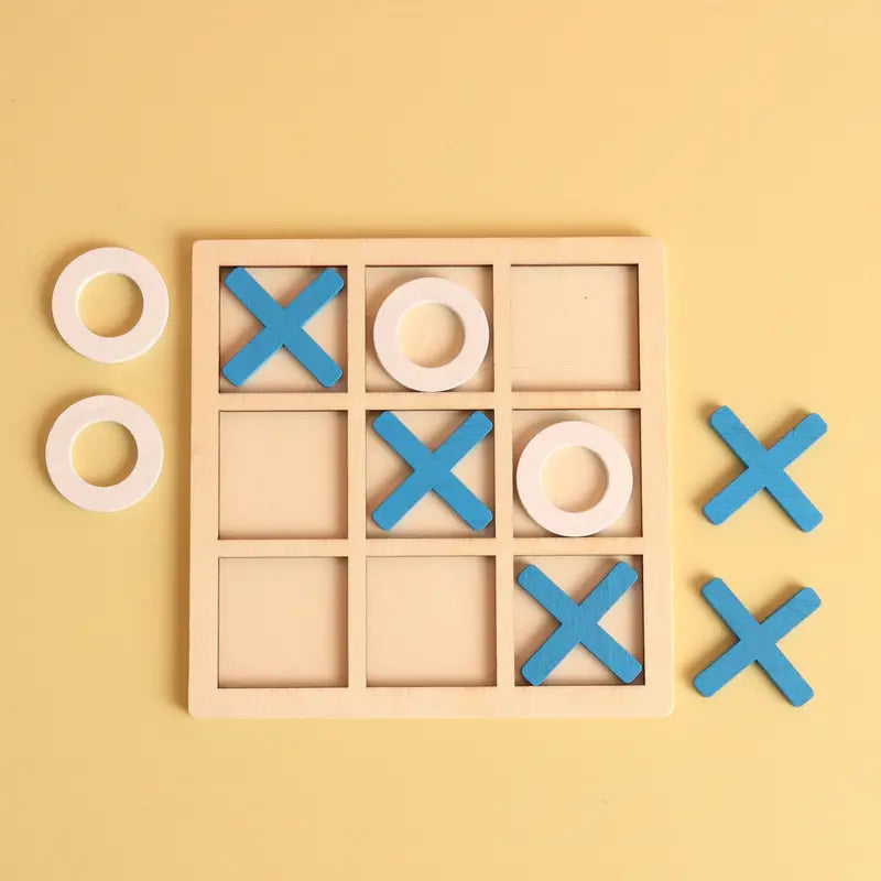 10* Inches Wooden Tic Tac Toe Game Board