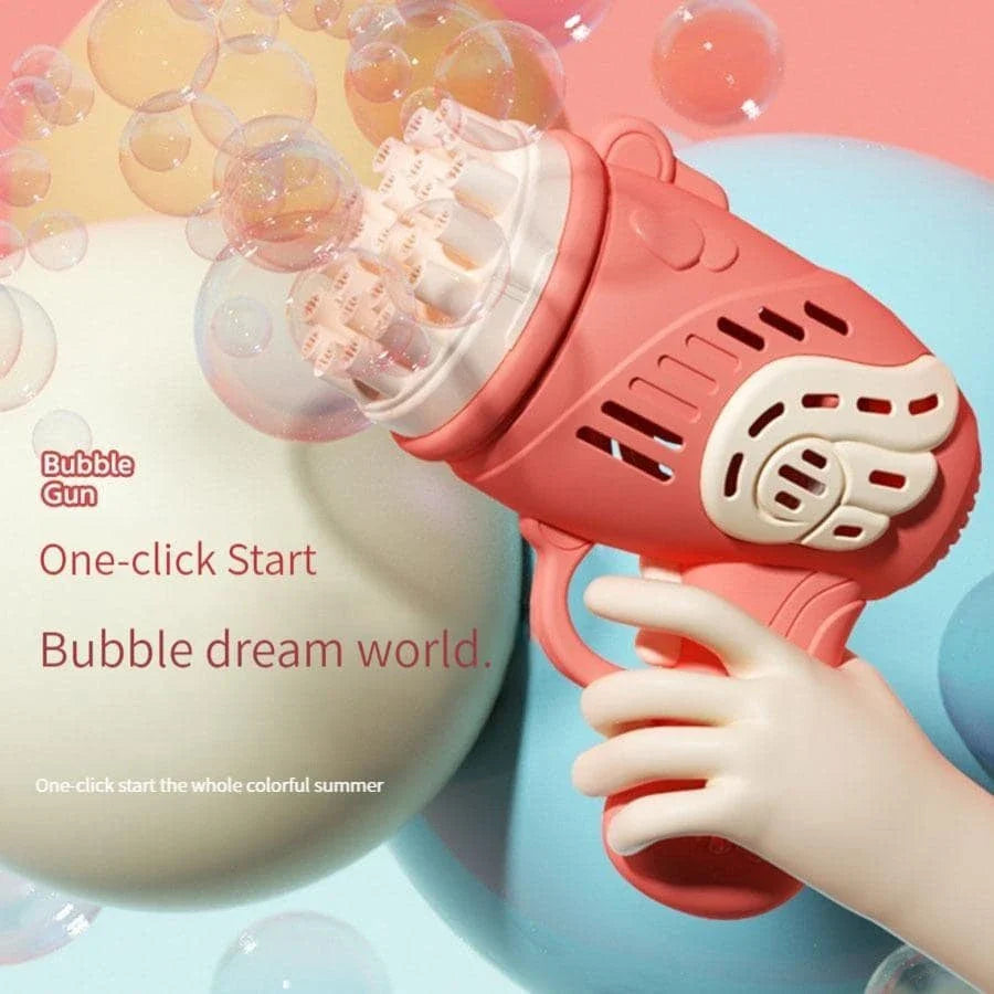 AUTOMATIC UNICORN BUBBLE GUN - 32HOLES