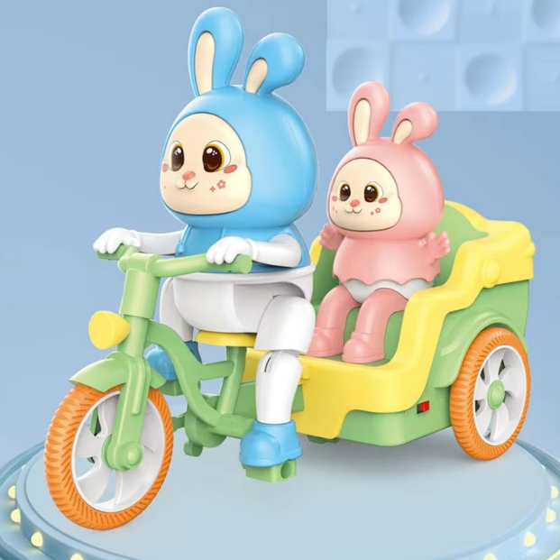 Electric Rabbit Tricycle Toy With Light & Sound