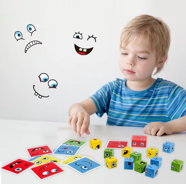 Face Expression Magic Cube Puzzle Game