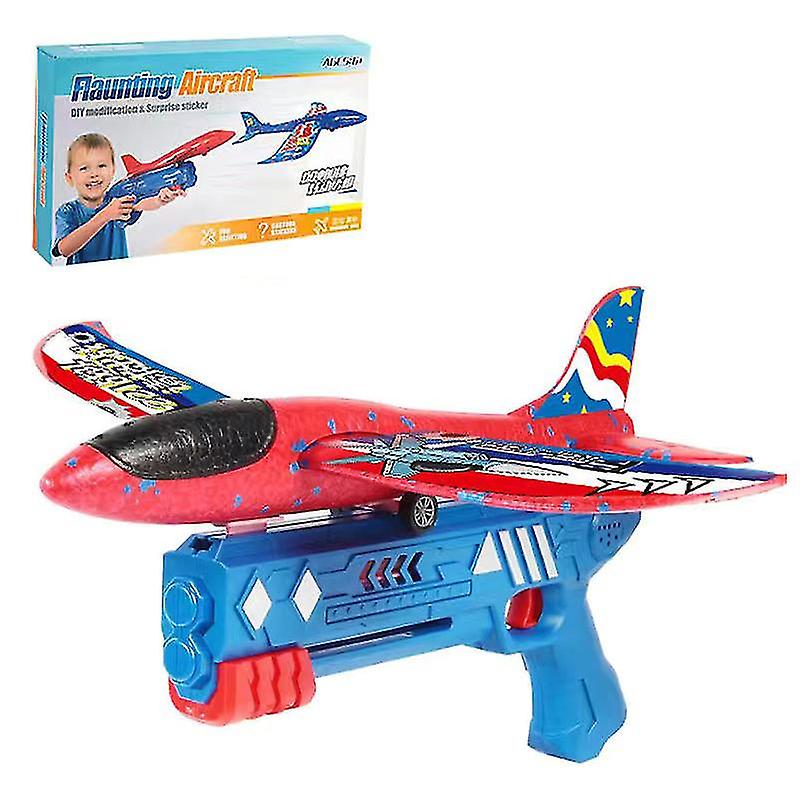 Air-plane Launcher Catapult Foam Gun Toy