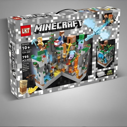 Minecraft Building Blocks With LED Lights (340 Pcs)