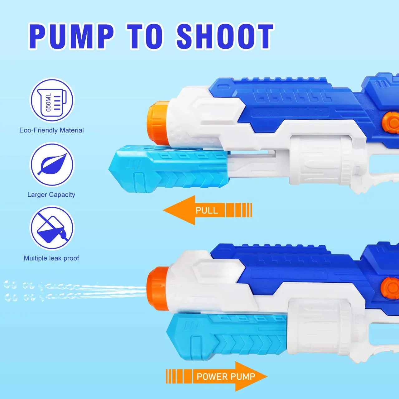 LARGE CAPACITY SUPER WATER BLASTER GUN