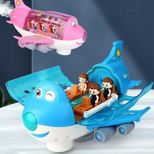 Lightning & Musical 360 Rotating Gear Airplane