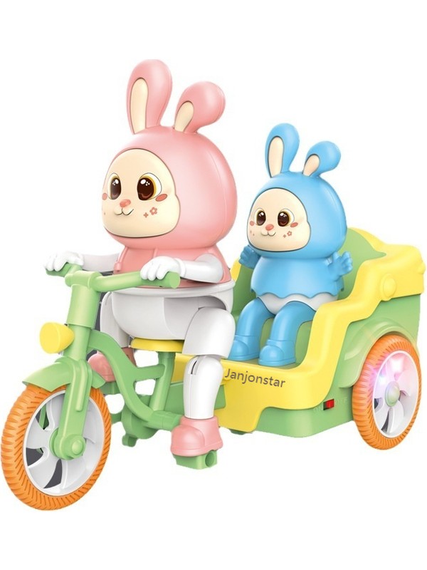 Electric Rabbit Tricycle Toy With Light & Sound