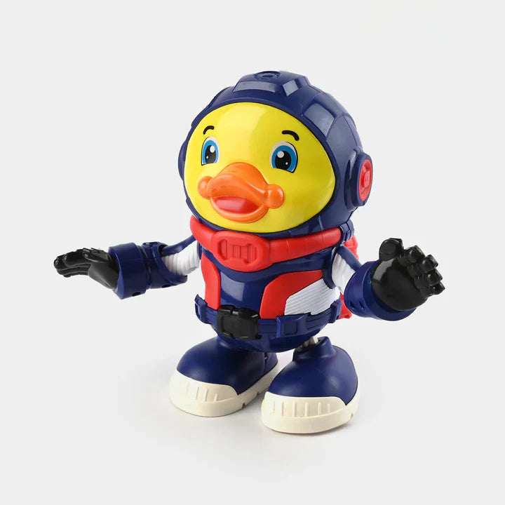 DANCING SPACE DUCK WITH LIGHTING & MUSICAL TOY