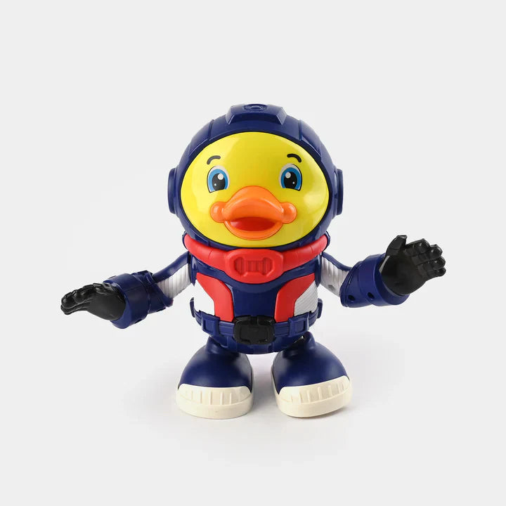 DANCING SPACE DUCK WITH LIGHTING & MUSICAL TOY