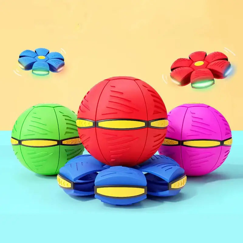 MAGIC FLYING UFO FLAT THROW FUNNY BALL WITH LIGHT