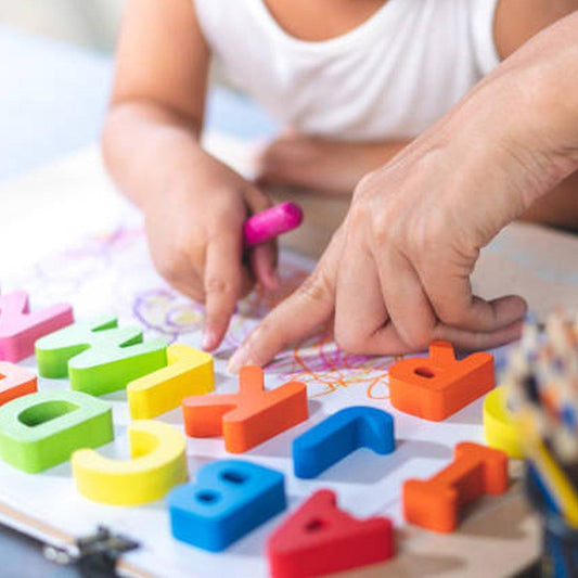 Pre-Schoolers Wooden Alphabets Numbers & Urdu Letters