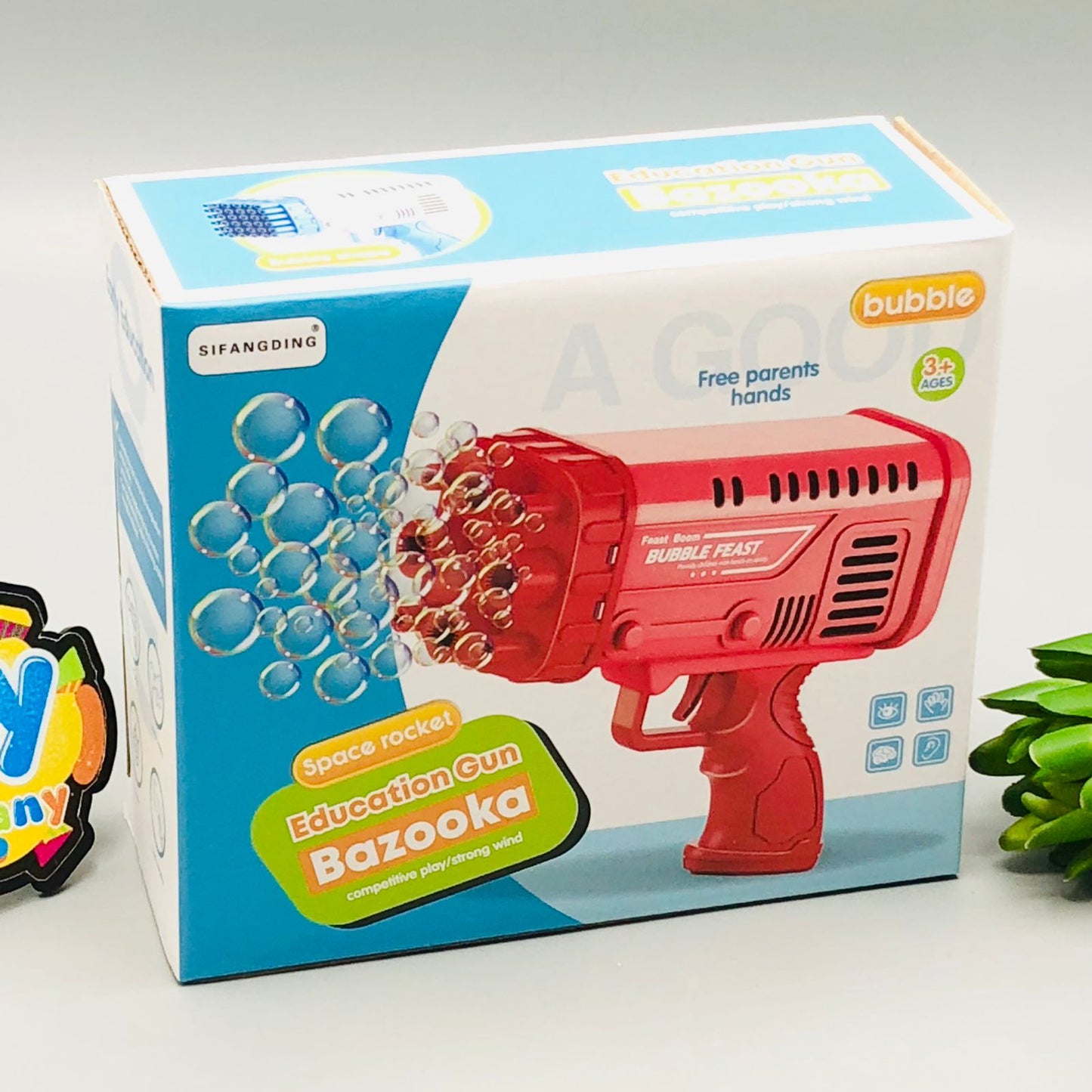 Electric Bazooka Boom Feast Bubble Gun