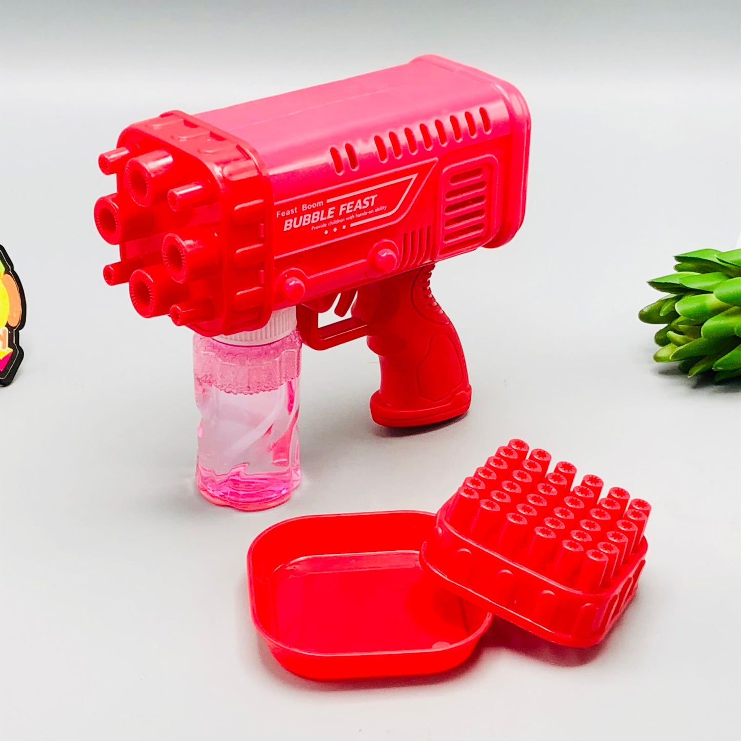 Electric Bazooka Boom Feast Bubble Gun