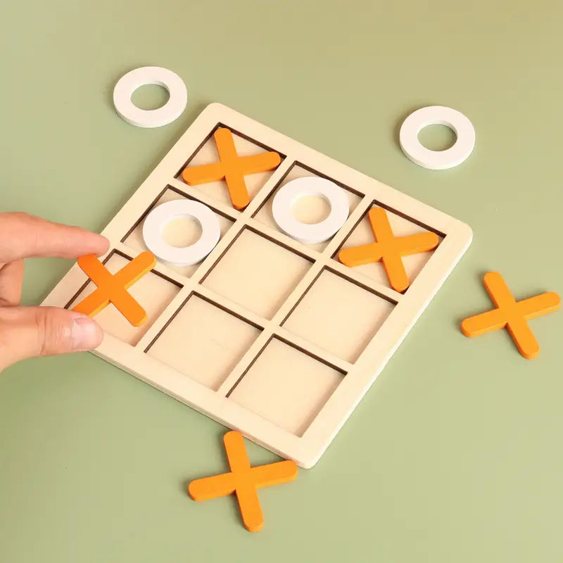 10* Inches Wooden Tic Tac Toe Game Board