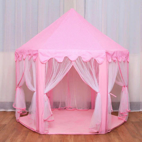 Princess Castle Play Tent House With Fairy Lights